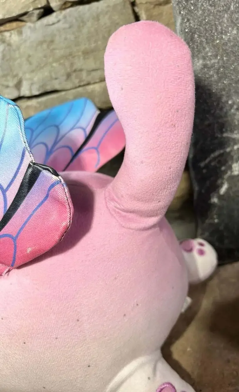 Catface Fantasy Butterfly Floral Fairy Cat Large Pink Plush Stuffed Animal Toy